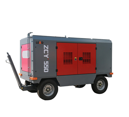 Cheap 140kw 15bar Mobile Diesel Engine Driven Rotary Air Compressor For Drilling Rig ZCY550-15
